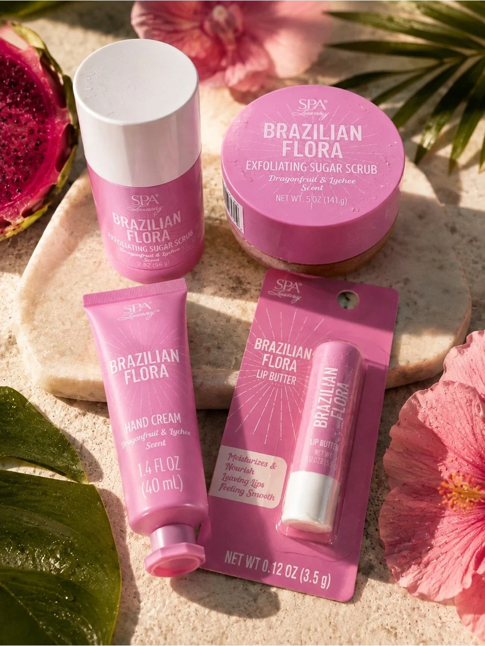 Brazilian Flora Exfoliating Sugar Scrub - Pink